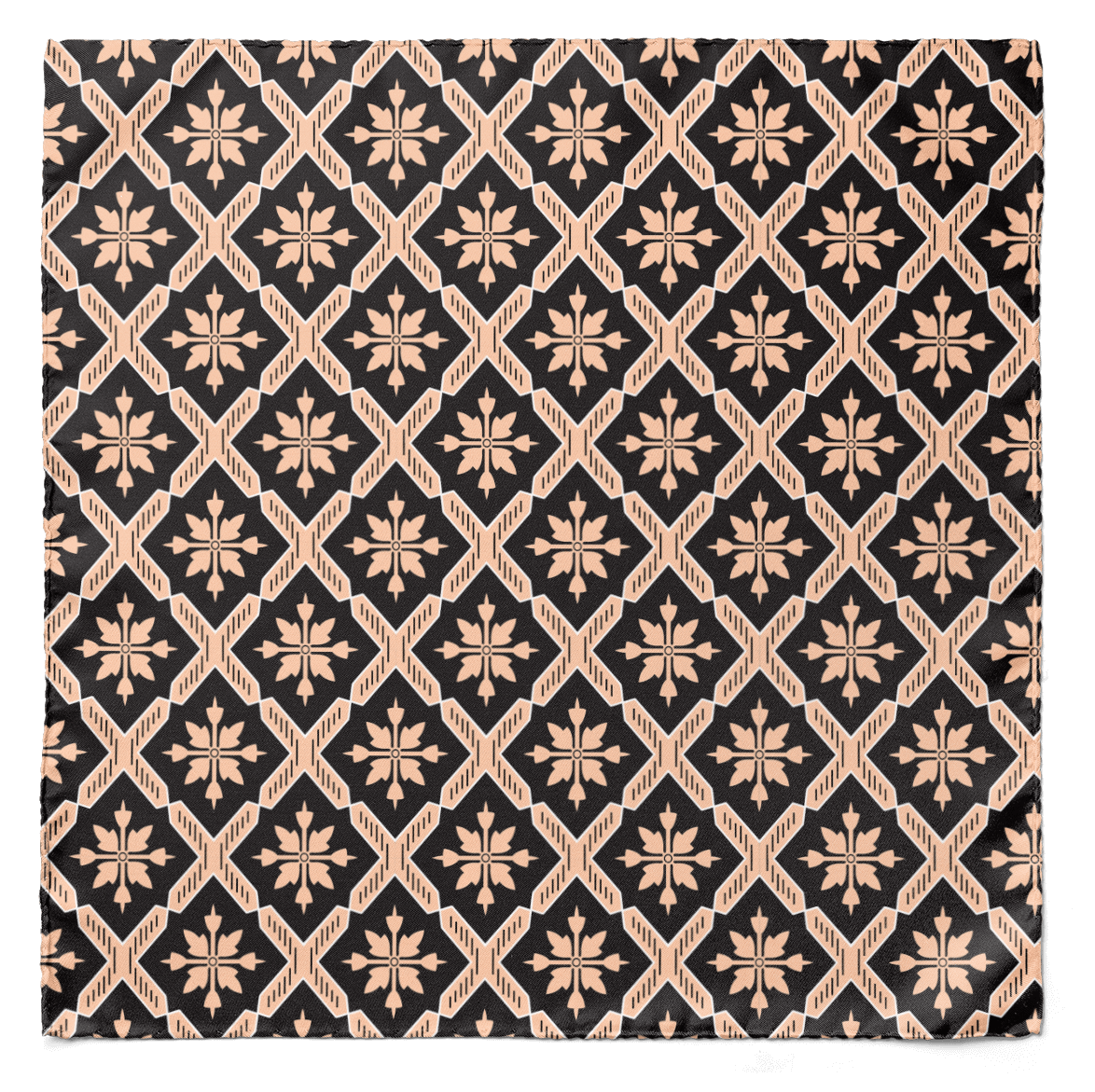 THE GRID SILK POCKET SQUARE