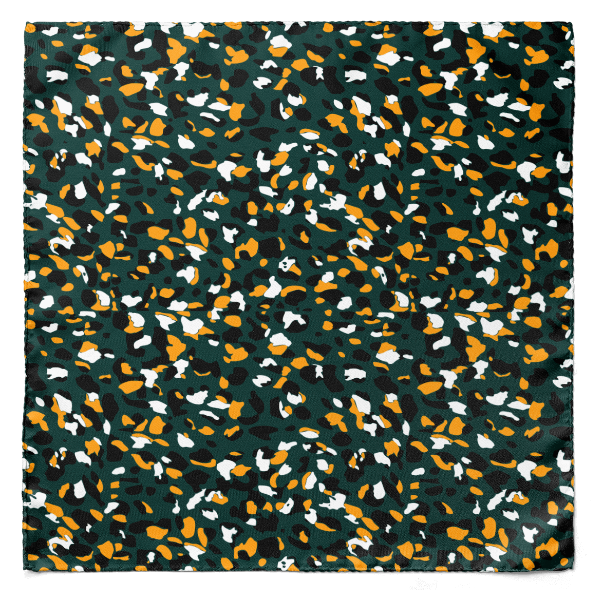 The Army Green Silk Pocket Square