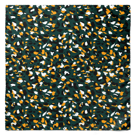 The Army Green Silk Pocket Square
