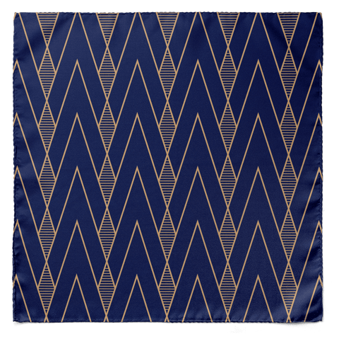 Egyptian Crypts Silk Pocket Square