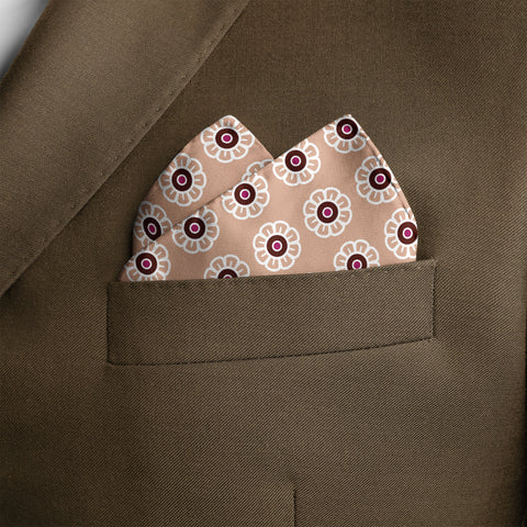 W21- Daisy SILK POCKET SQUARE