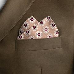 W21- DAISY SILK POCKET SQUARE