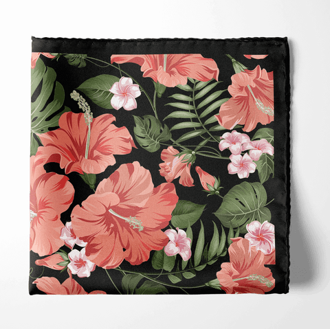Floral Frenzy Silk Pocket Square