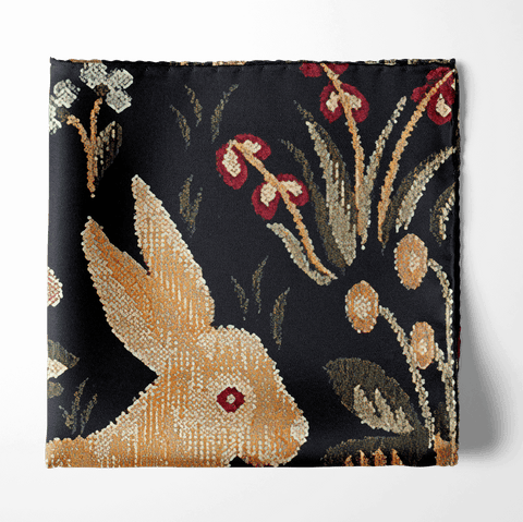 English Harley Silk Pocket Square
