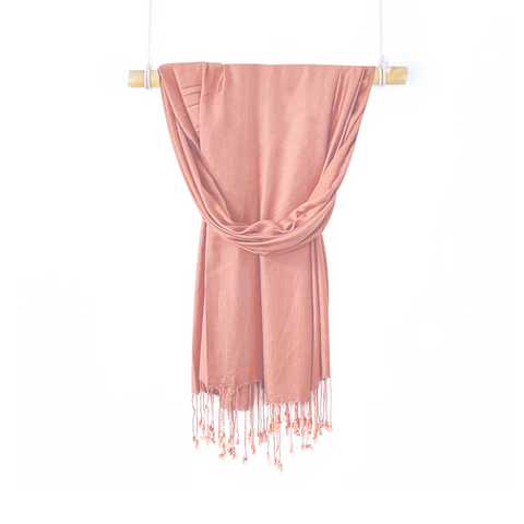 ROSE PINK LAWN SCARF
