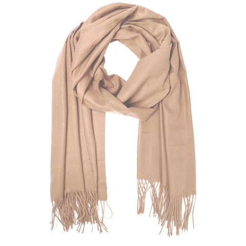 TAUPE LAWN SCARF
