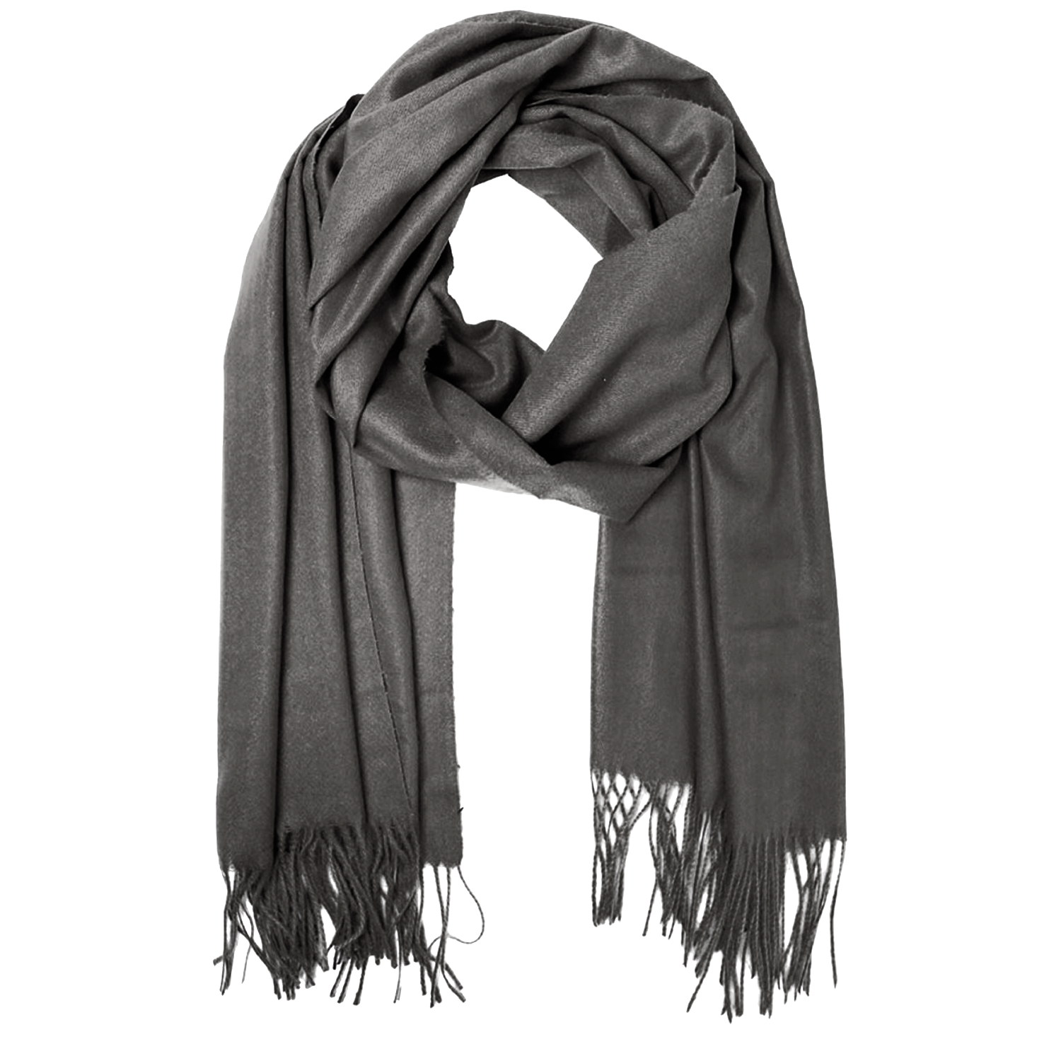 JET BLACK LAWN SCARF