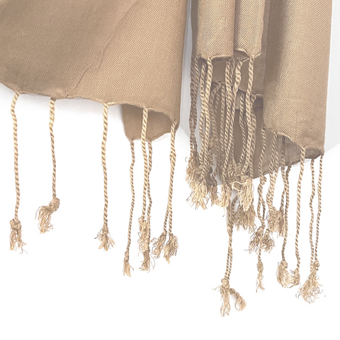 TAUPE LAWN SCARF