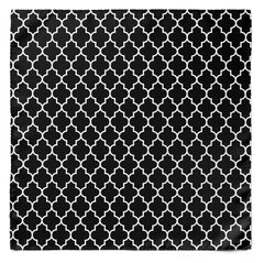 BLACK WHITE TARTAN SILK CRAVAT & POCKET SQUARE SET