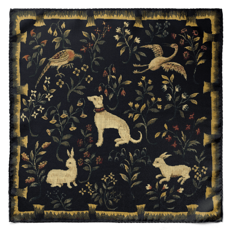 Jungle Tale Silk Pocket Square