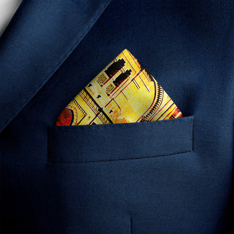 School of Arts Silk Pocket Square