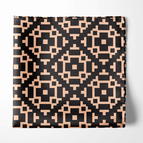 JACQUARD SILK POCKET SQUARE