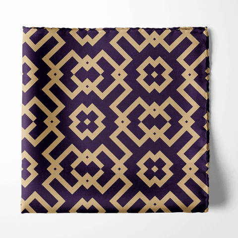 ORNAMENT SILK POCKET SQUARE