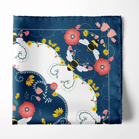 Honeybee SILK POCKET SQUARE