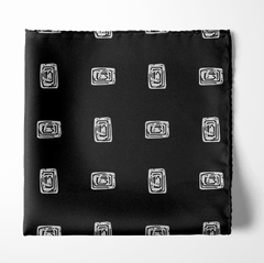 Black Diamond Silk Pocket Square2