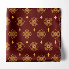 MAROON ECLIPSE SILK POCKET SQUARE