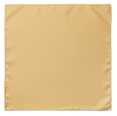 SOLID GOLD SILK SCARF & POCKET SQUARE SET