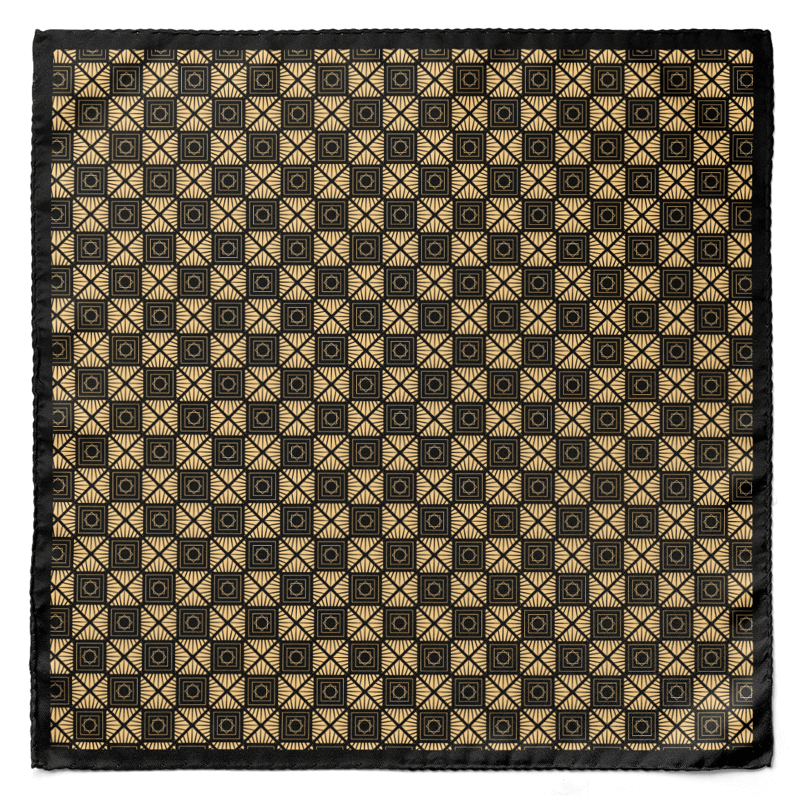 Square mystery Silk pocket square