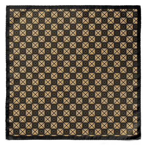 Square mystery Silk pocket square