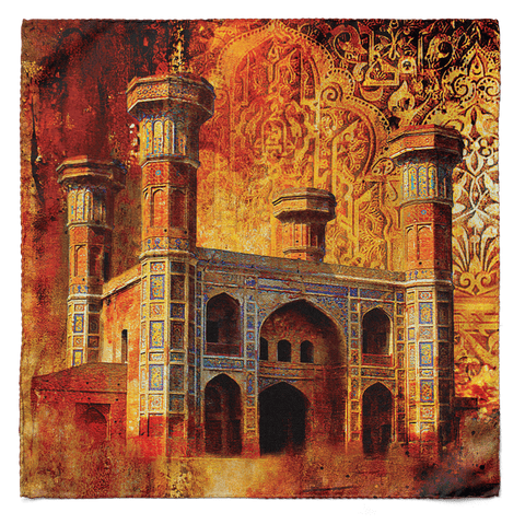 Burj of Lahore Silk Pocket Square