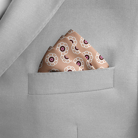 W21- Daisy SILK POCKET SQUARE