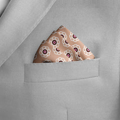 W21- DAISY SILK POCKET SQUARE