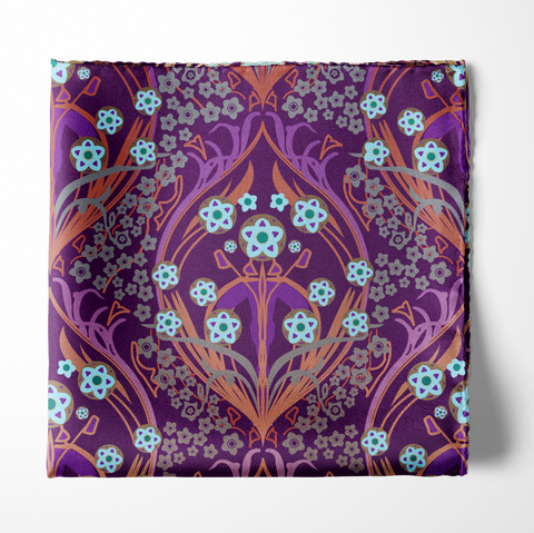 W21- Beetles SILK POCKET SQUARE