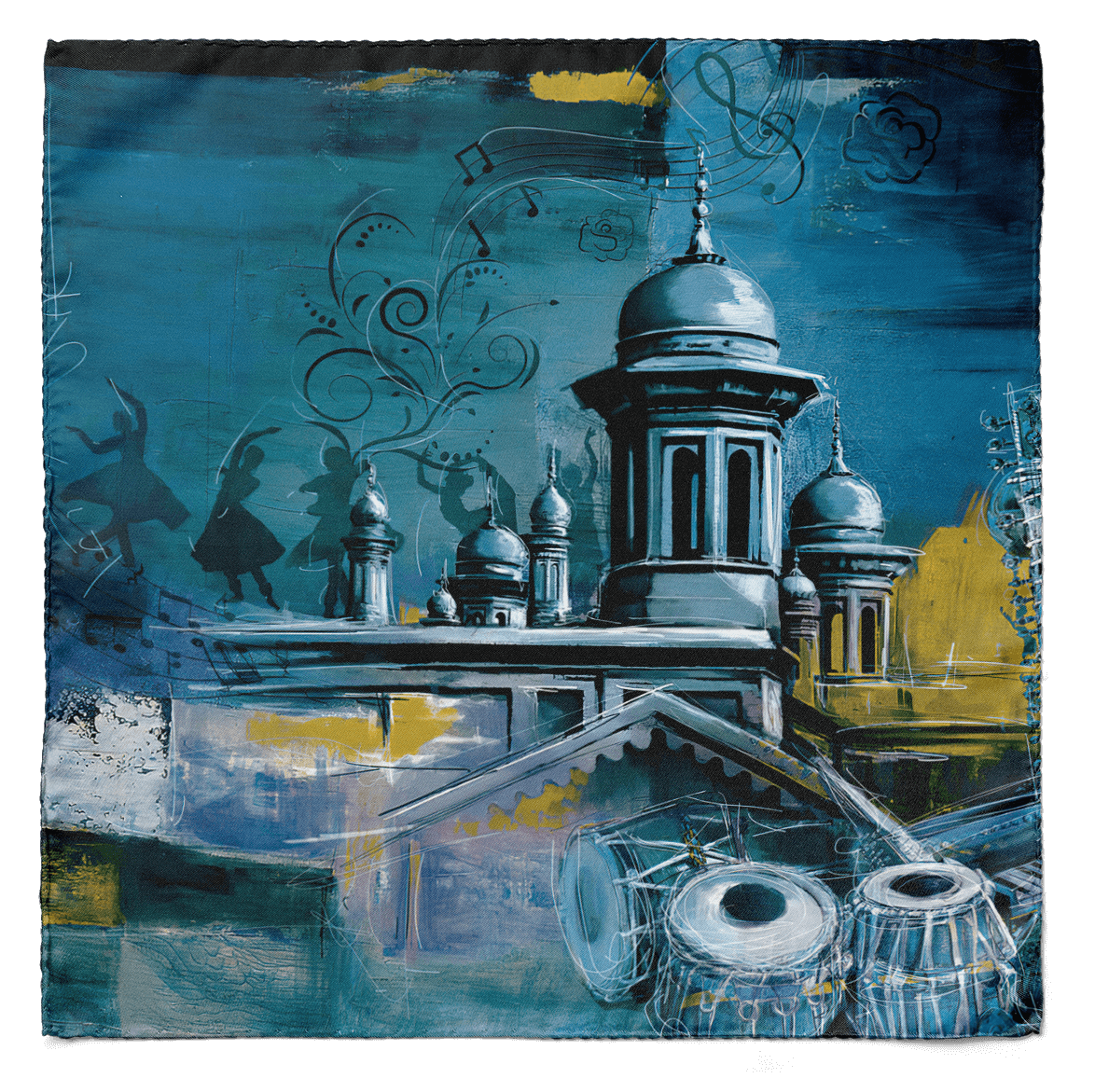 Qawali Nights Silk Pocket Square