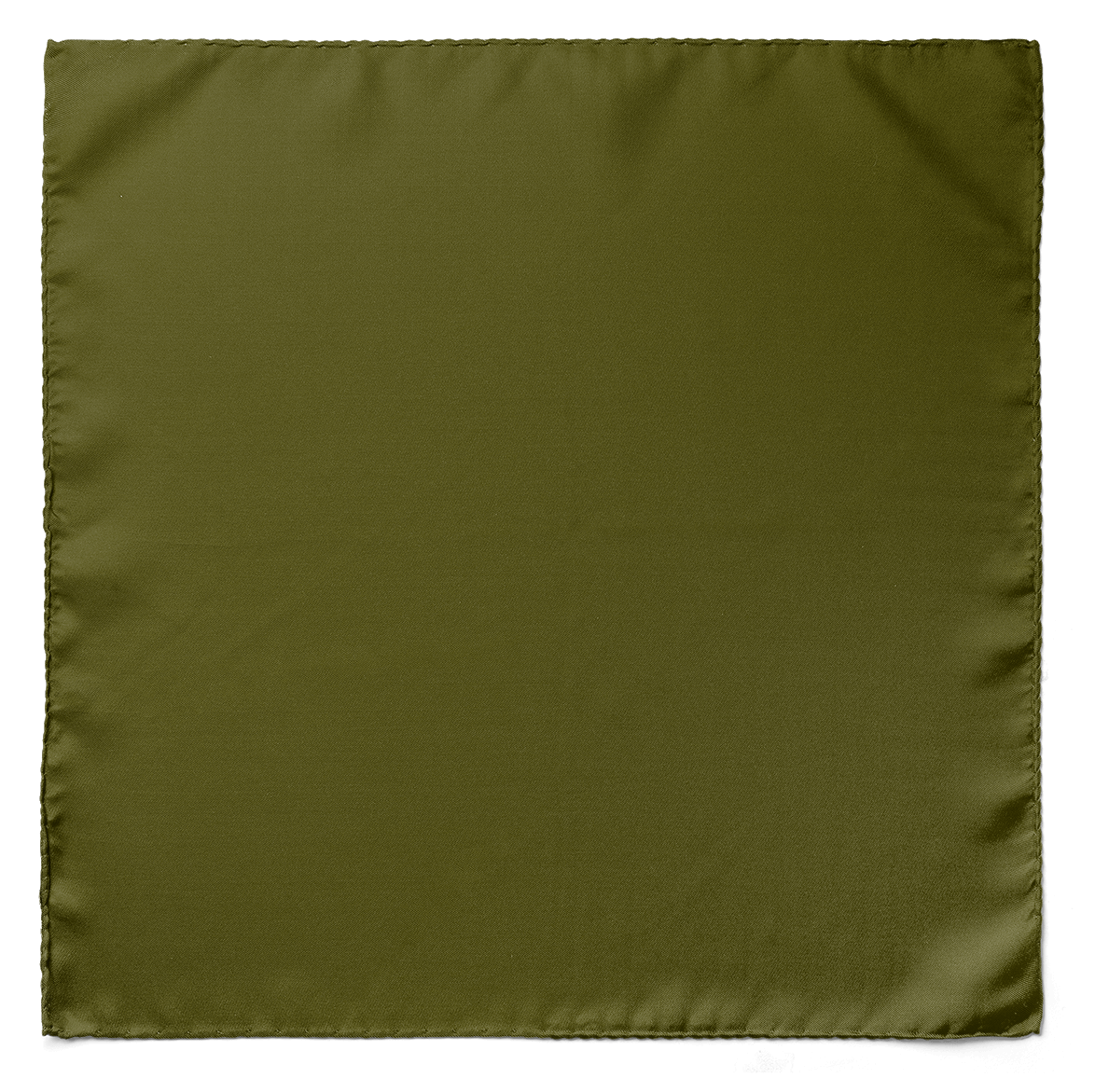 The Solid Moss Silk Pocket Square