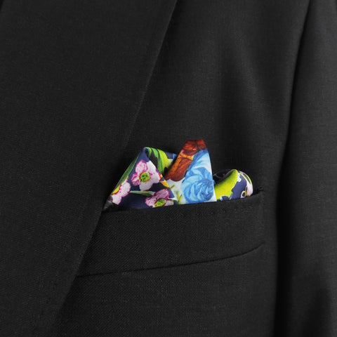 Birds Chirping Silk Pocket Square6
