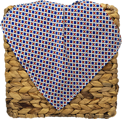 Blue & Red Digital Pocket Square