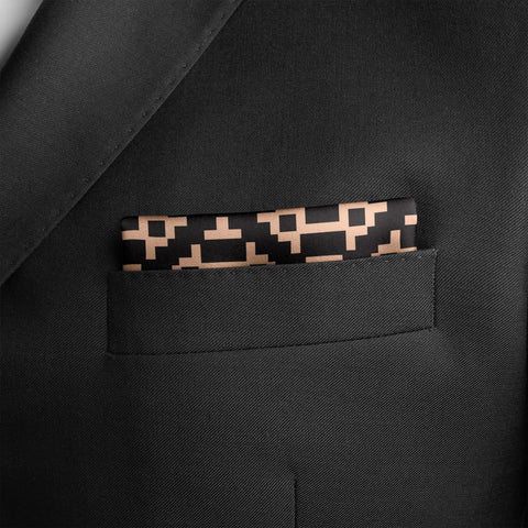 JACQUARD SILK POCKET SQUARE