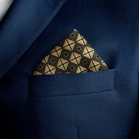 Square mystery Silk pocket square