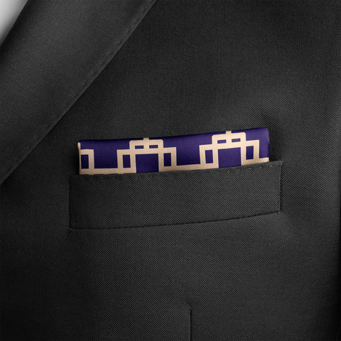LAGOON SILK POCKET SQUARE