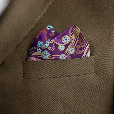 W21- Beetles SILK POCKET SQUARE