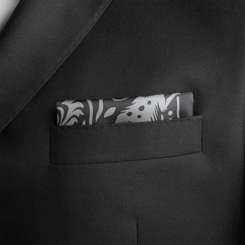 EYE OF TIGER SILK POCKET SQUARE
