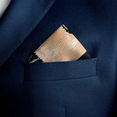 WINTER RABBIT SILK POCKET SQUARE