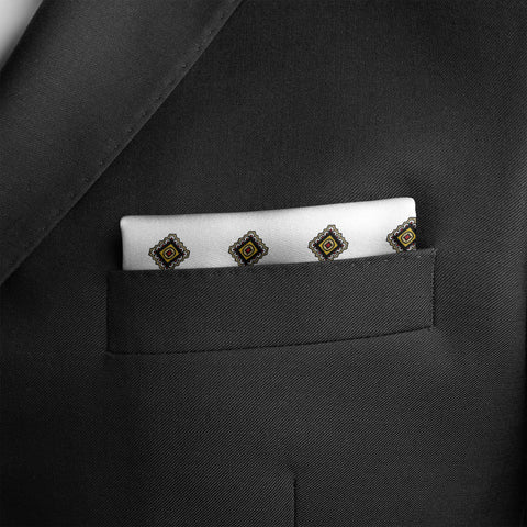 Magic Black Silk Pocket Square