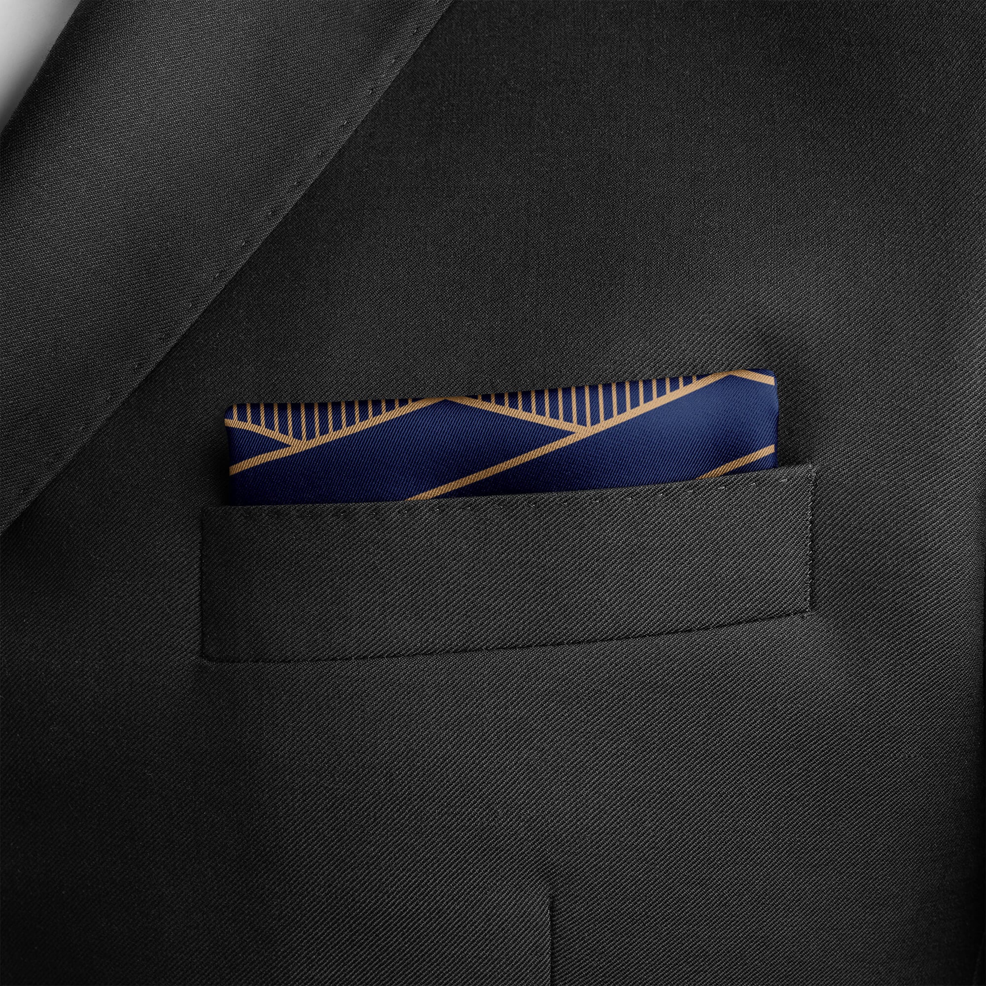 Egyptian Crypts Silk Pocket Square