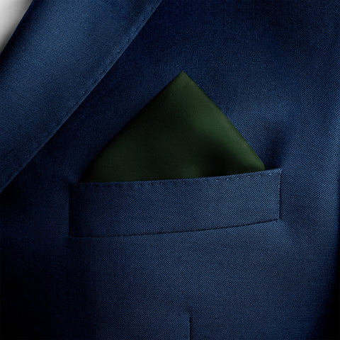 Solid Green Pocket Square