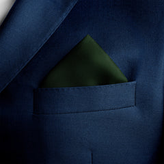 THE SOLID GREEN SILK POCKET SQUARE