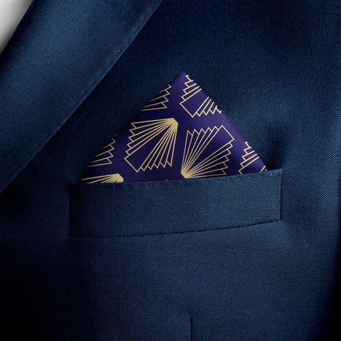 Mini Crypts Silk Pocket square