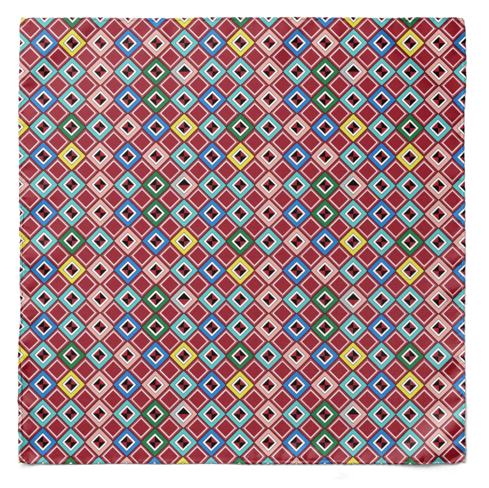 Digital Maze Silk Cravat