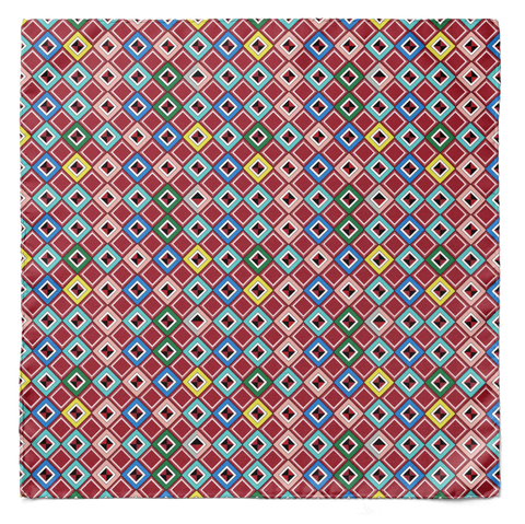 DIGITAL MAZE SILK SCARF & POCKET SQUARE SET