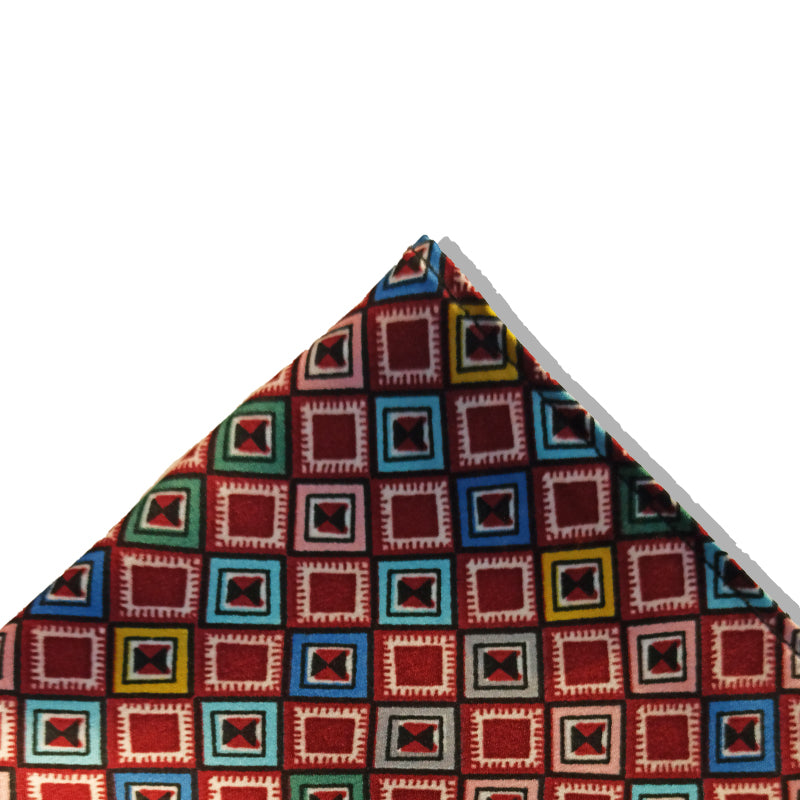 DIGITAL MAZE SILK POCKET SQUARE