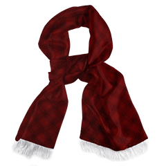 SCOTTISH RED SILK MEN SCARF