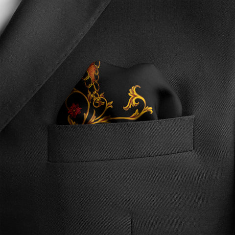 Tiger Skin Silk Pocket Square