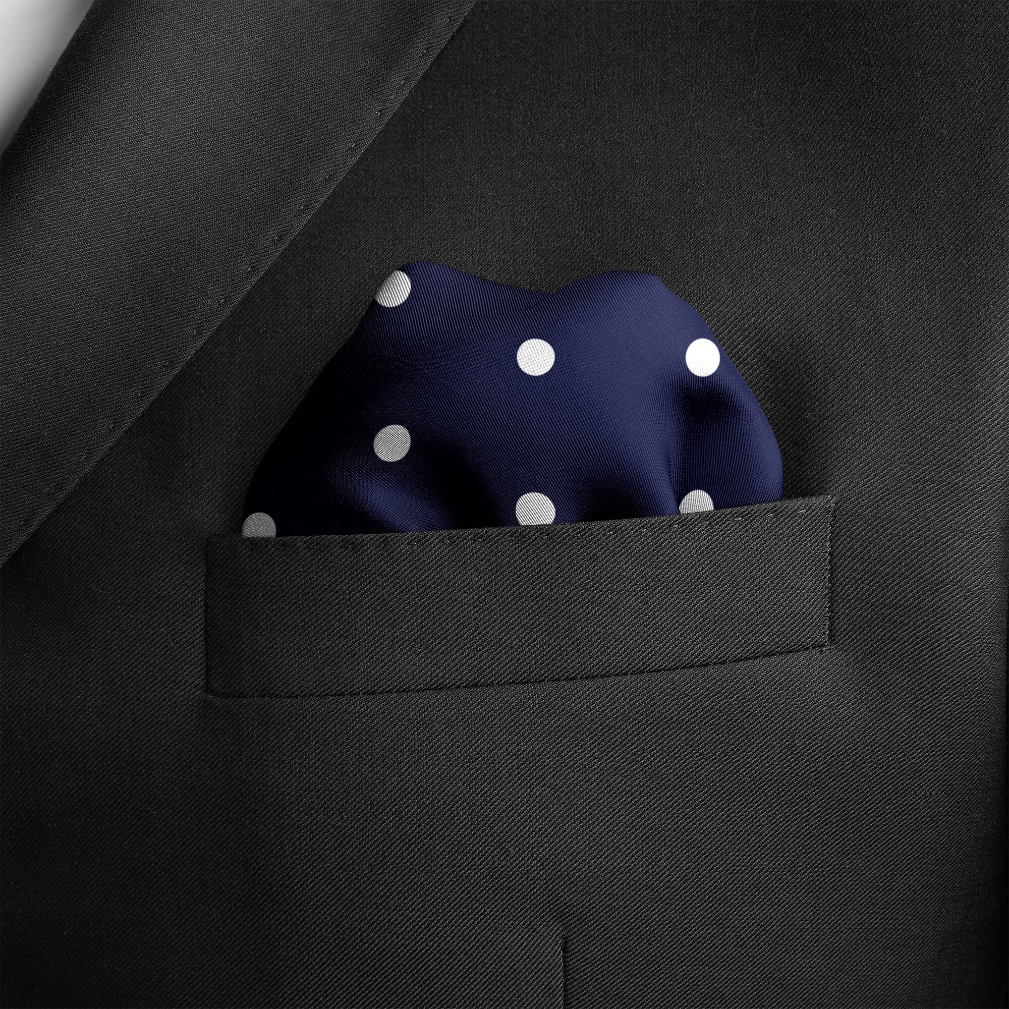 BLUE & GOLD MEDAL SILK POCKET SQUARE