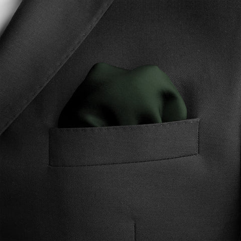 Solid Green Pocket Square