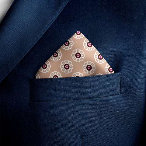 W21- Daisy SILK POCKET SQUARE